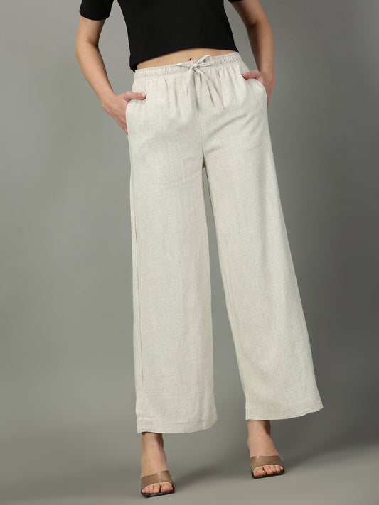 Khadi Solid Slub Palazzos