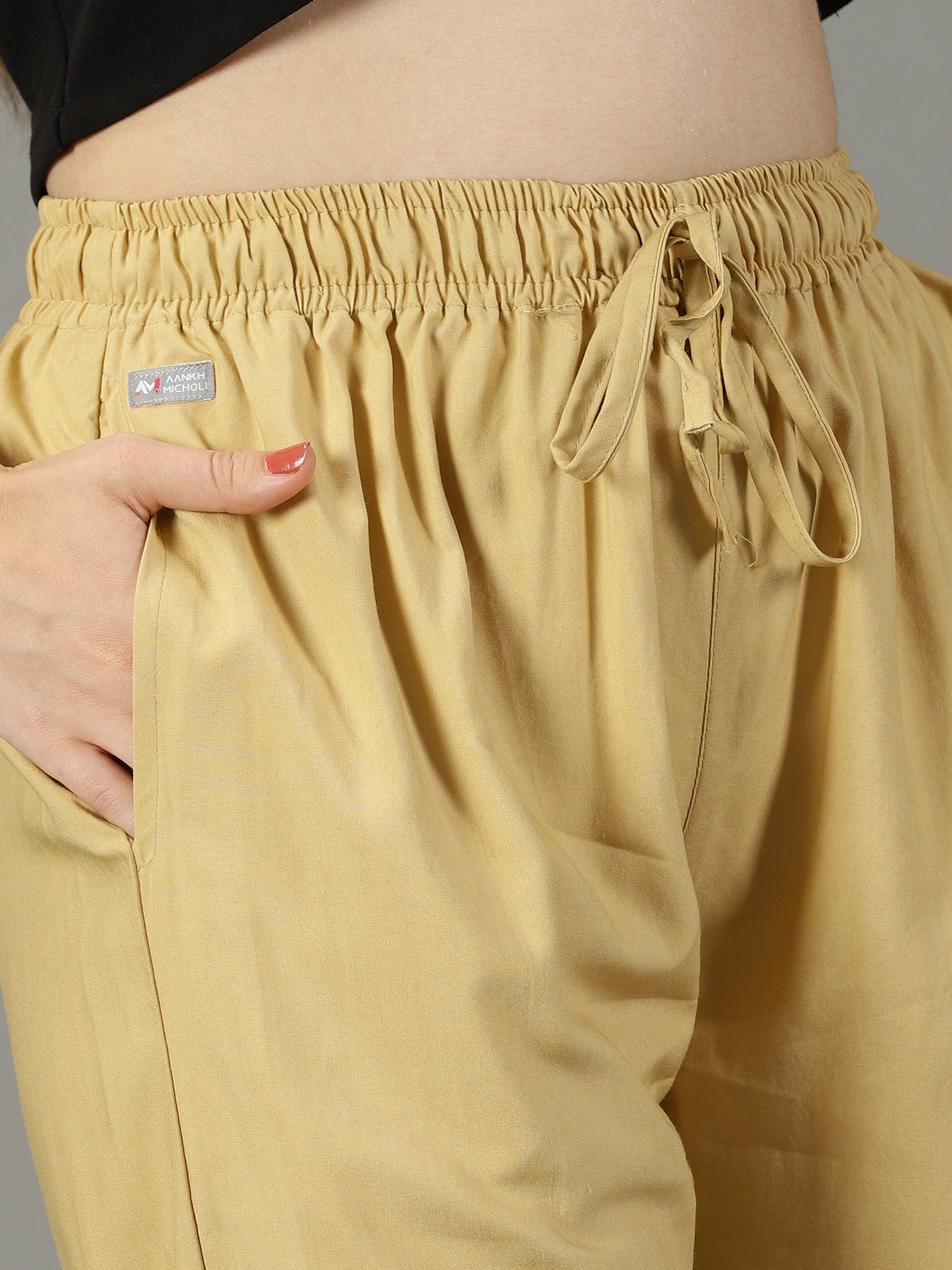 Beige Palazzo Pants