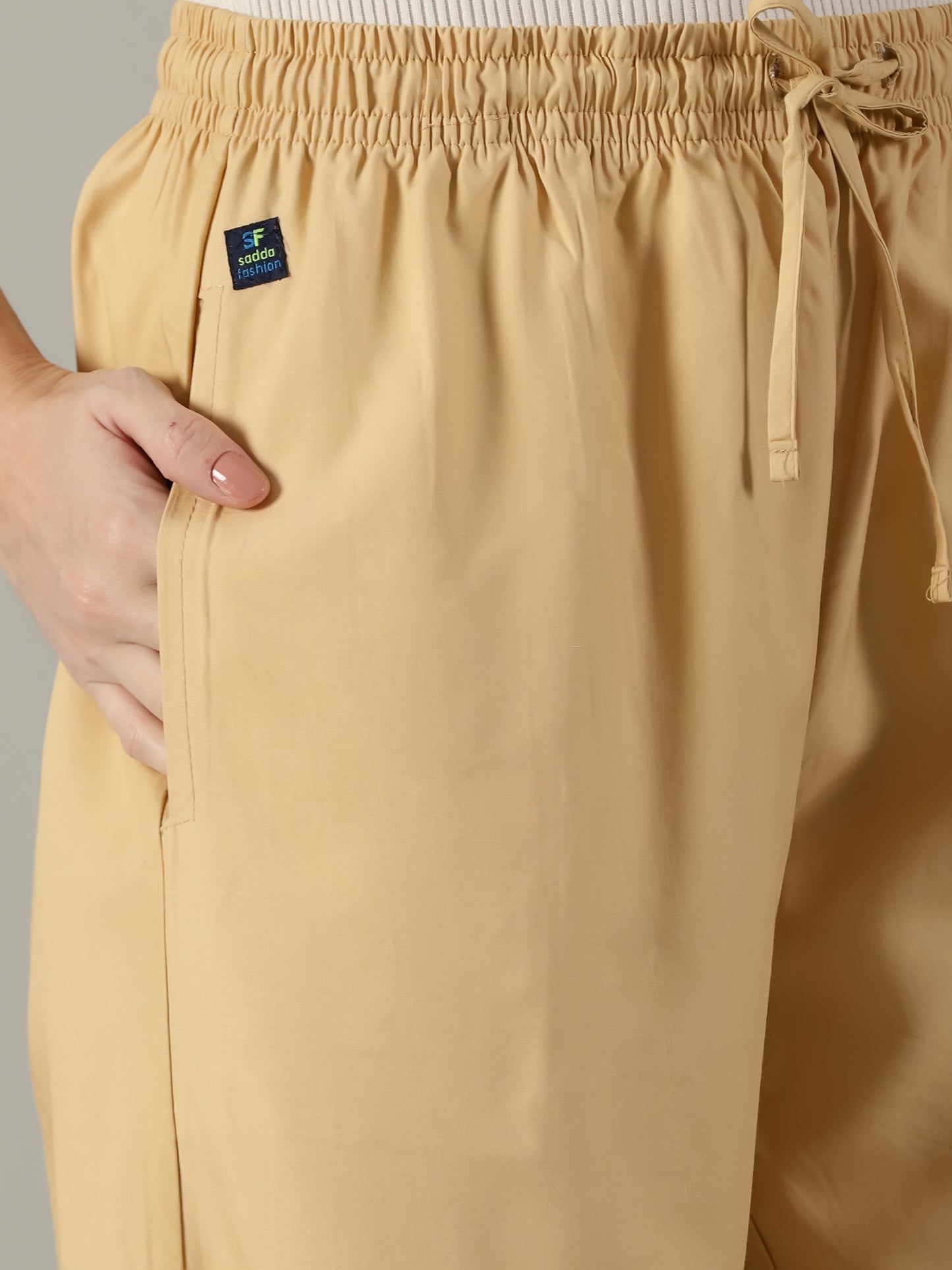 Beige Pocket Palazzo