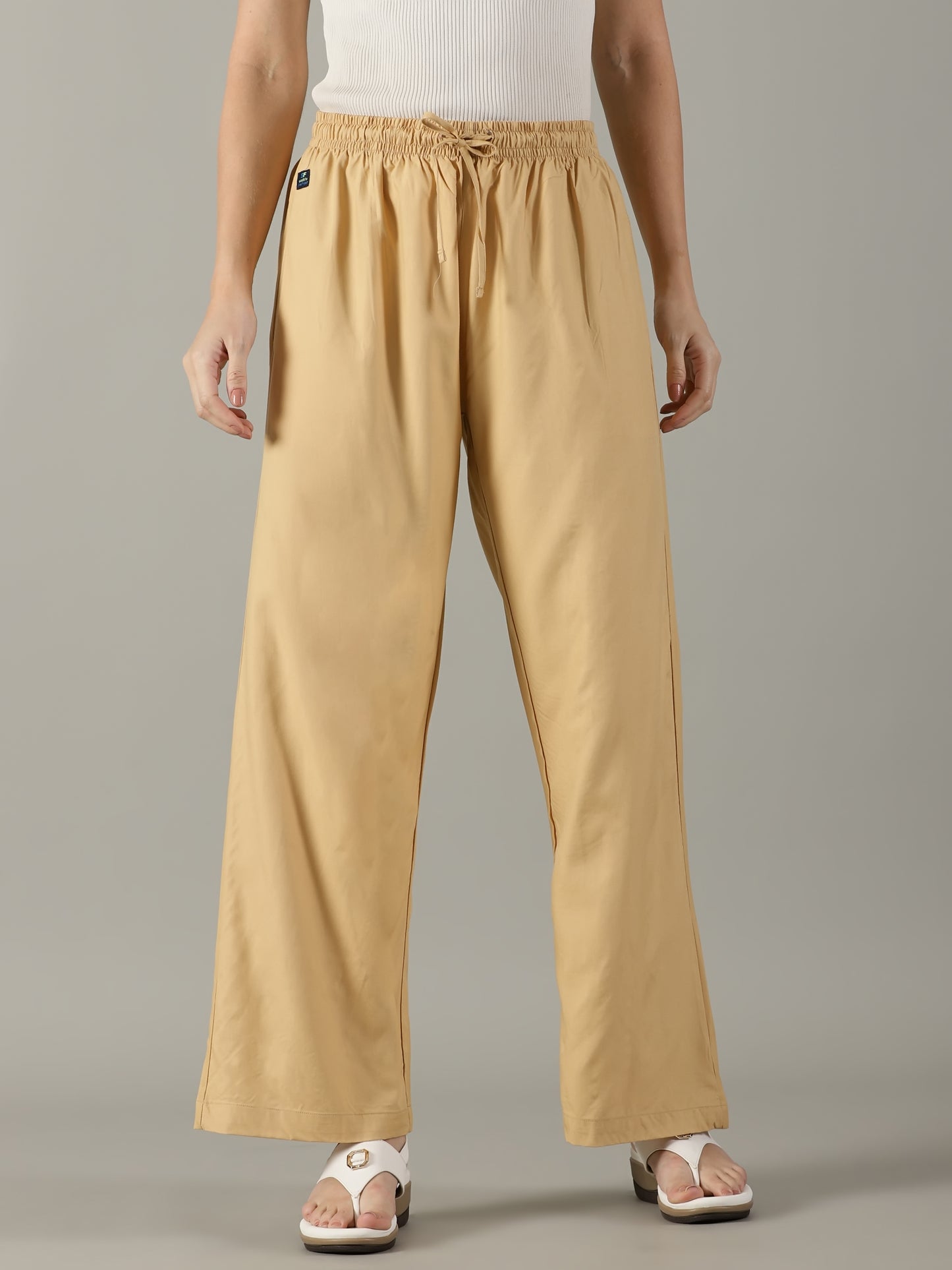 Beige Pocket Palazzo