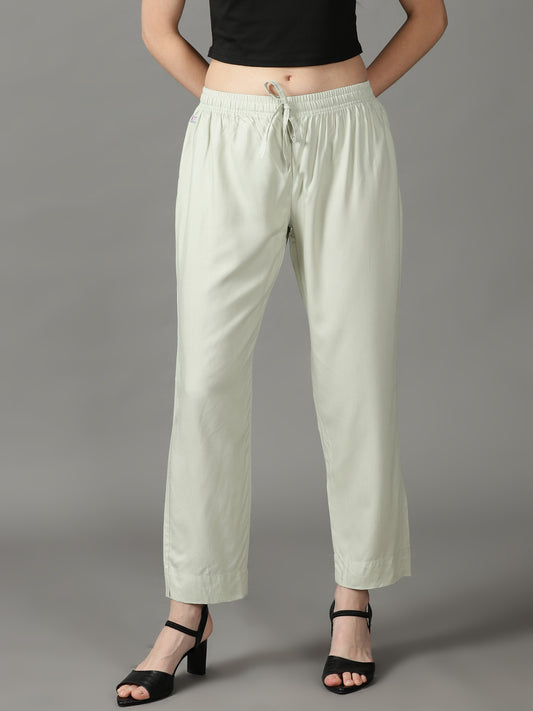 Tea Green Palazzo Pants