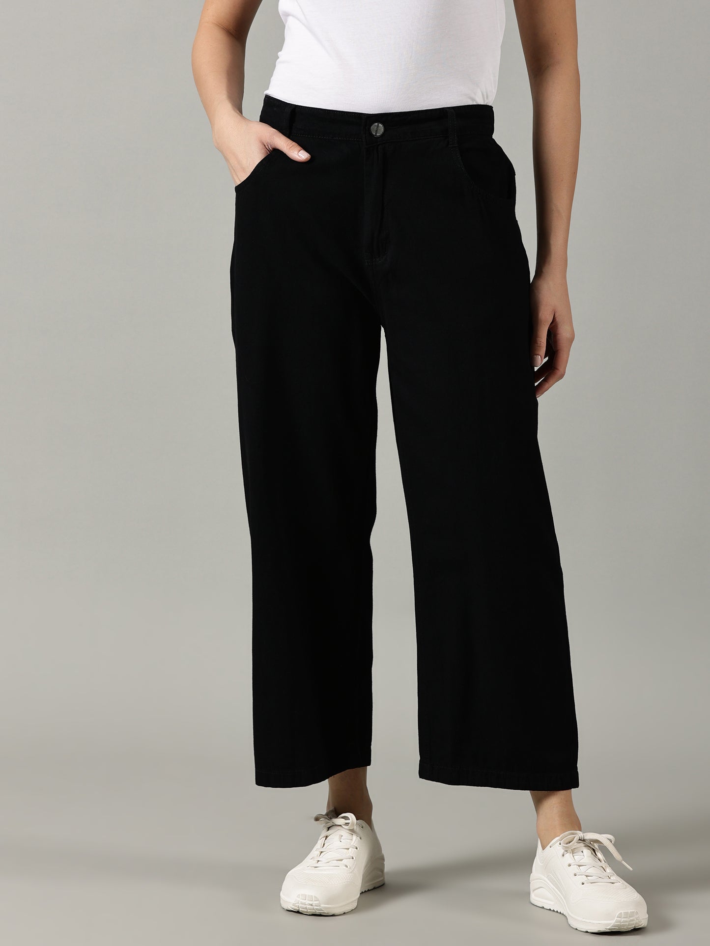 Black Wide Leg Jeans