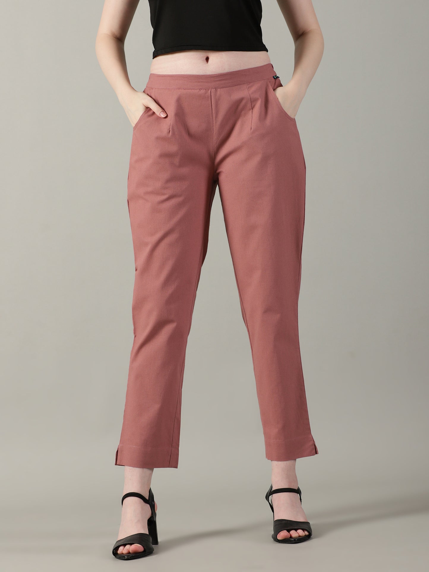 Rose Taupe Everyday Cotton Pants