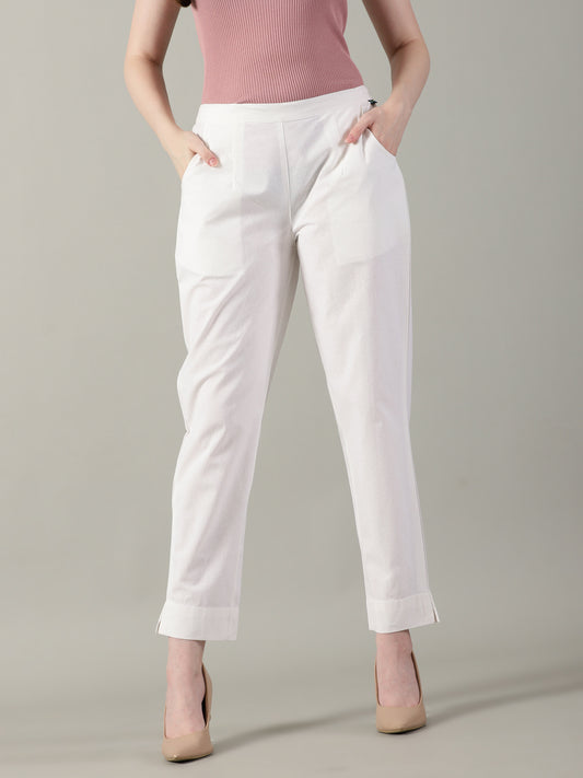 White Everyday Cotton Pants