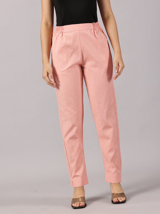 Peach Comfy Cotton Pants