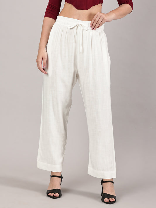 White Everyday Lounge Pants