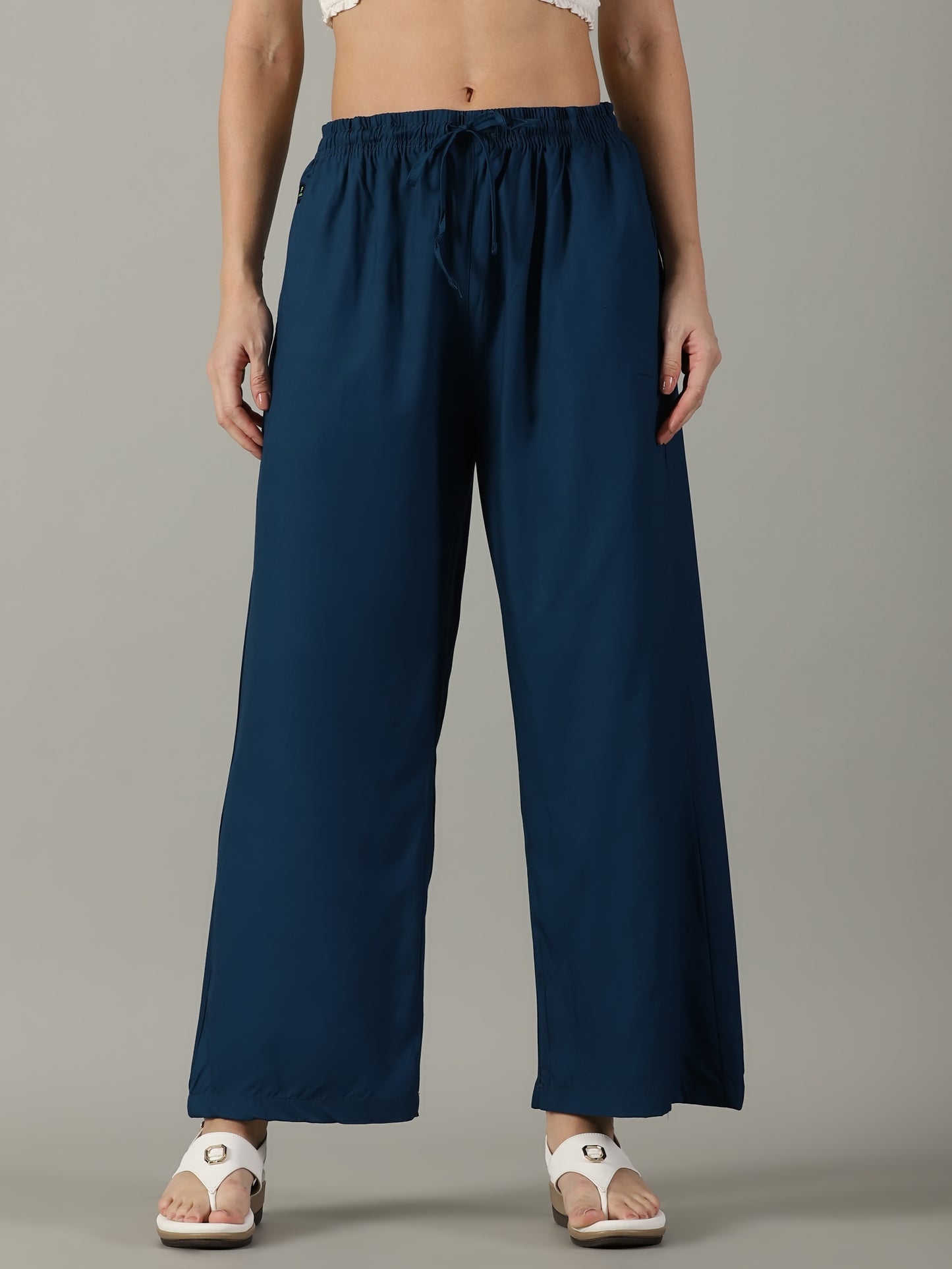 Denim Blue Pocket Palazzo