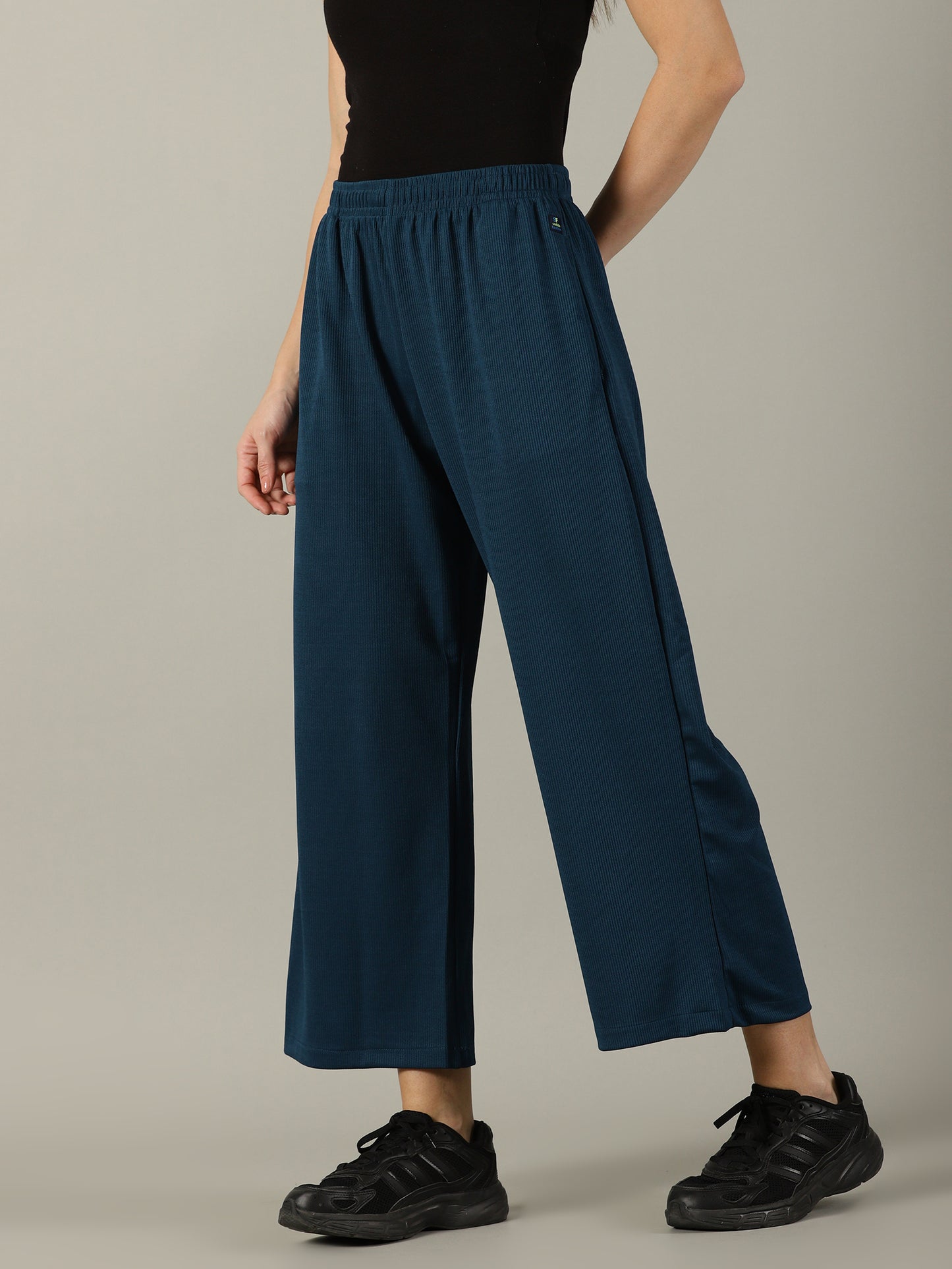 Dark teal Stretchable Culottes with Pockets