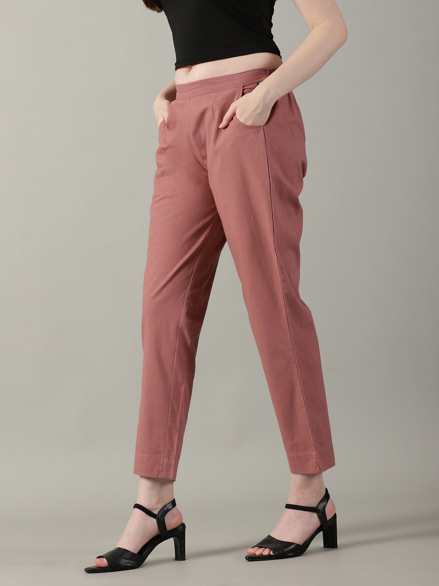 Rose Taupe Everyday Cotton Pants