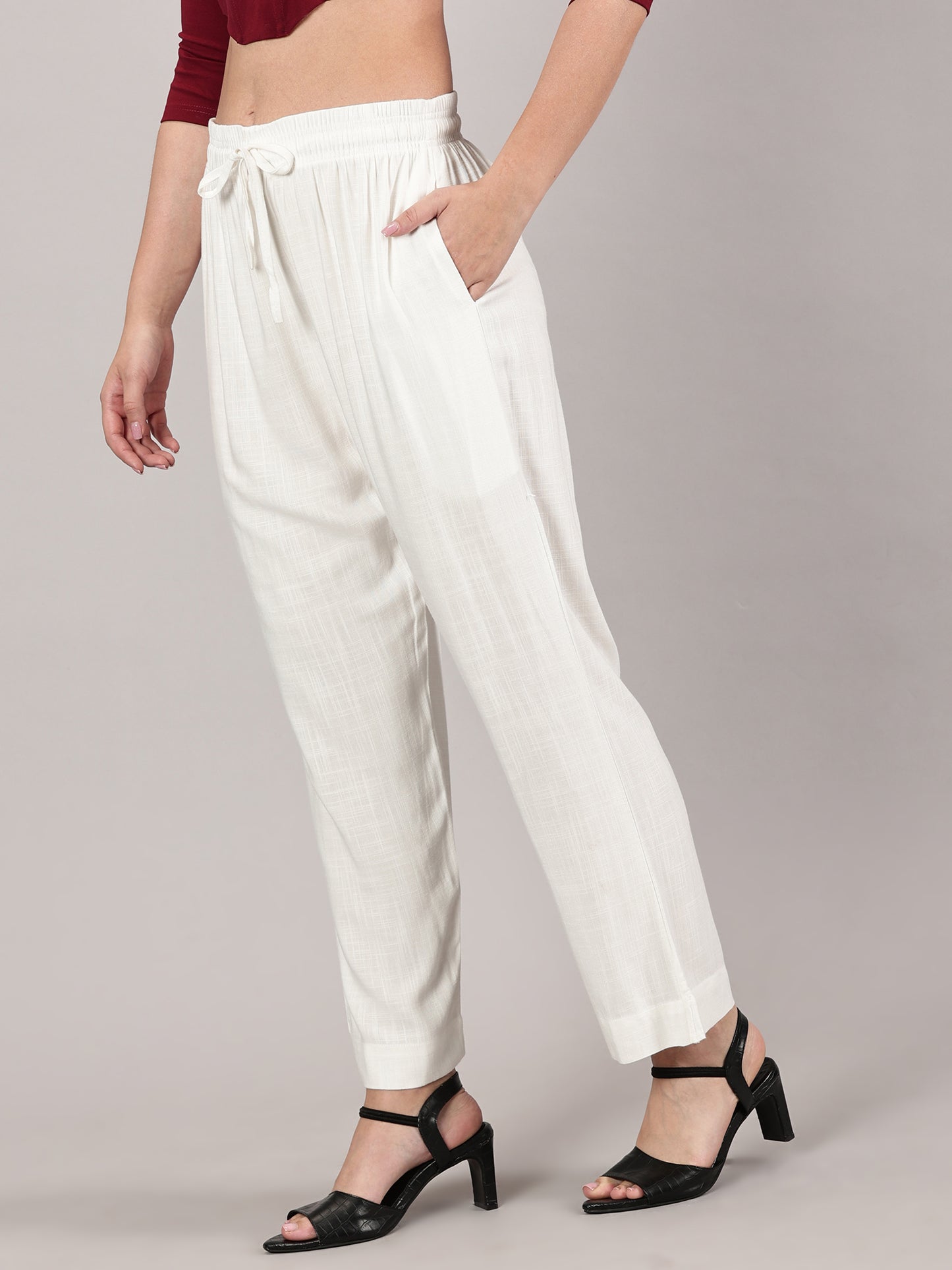 White Everyday Lounge Pants