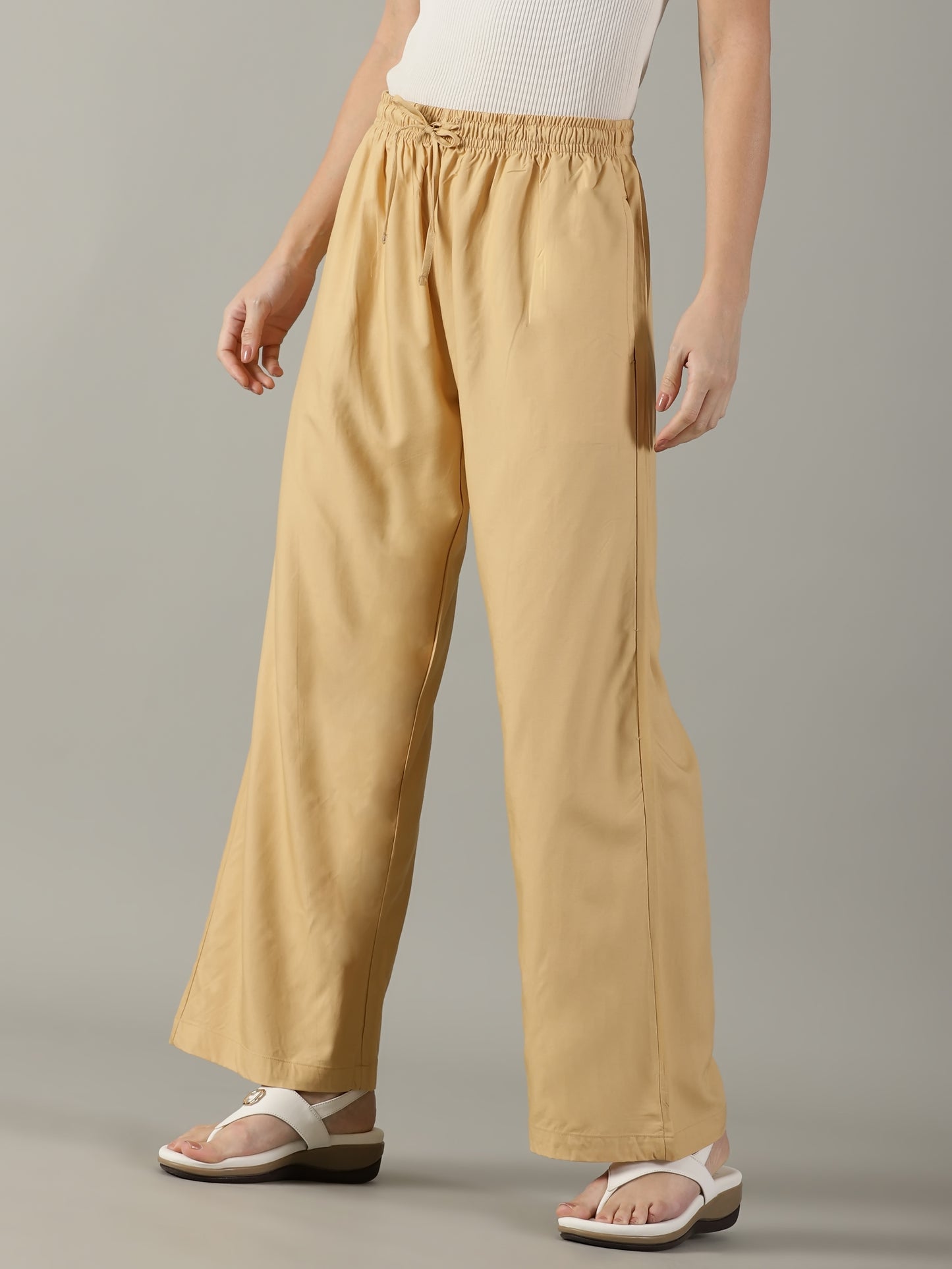 Beige Pocket Palazzo