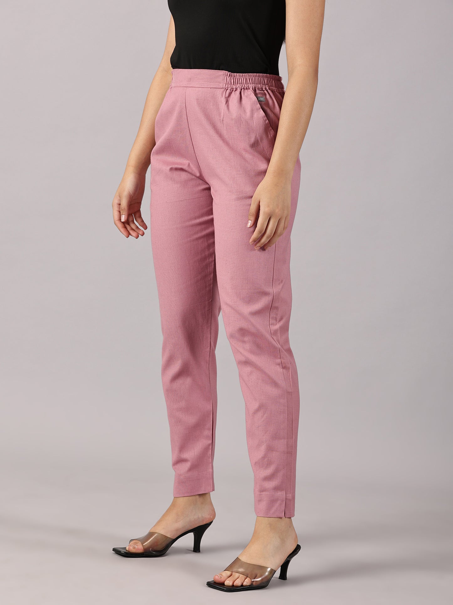 Rose Pink Comfy Cotton Pants