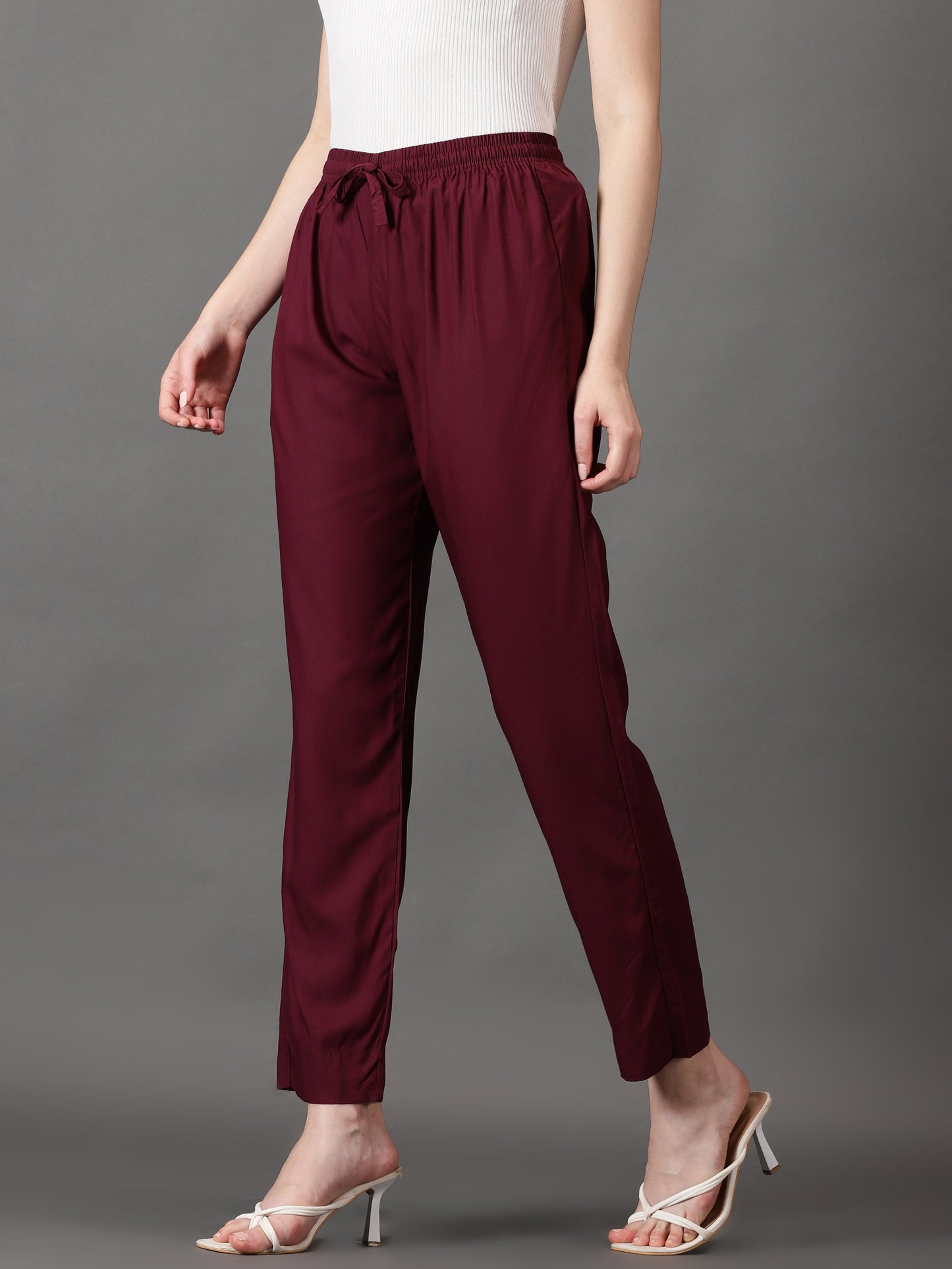 Maroon palazzo pants