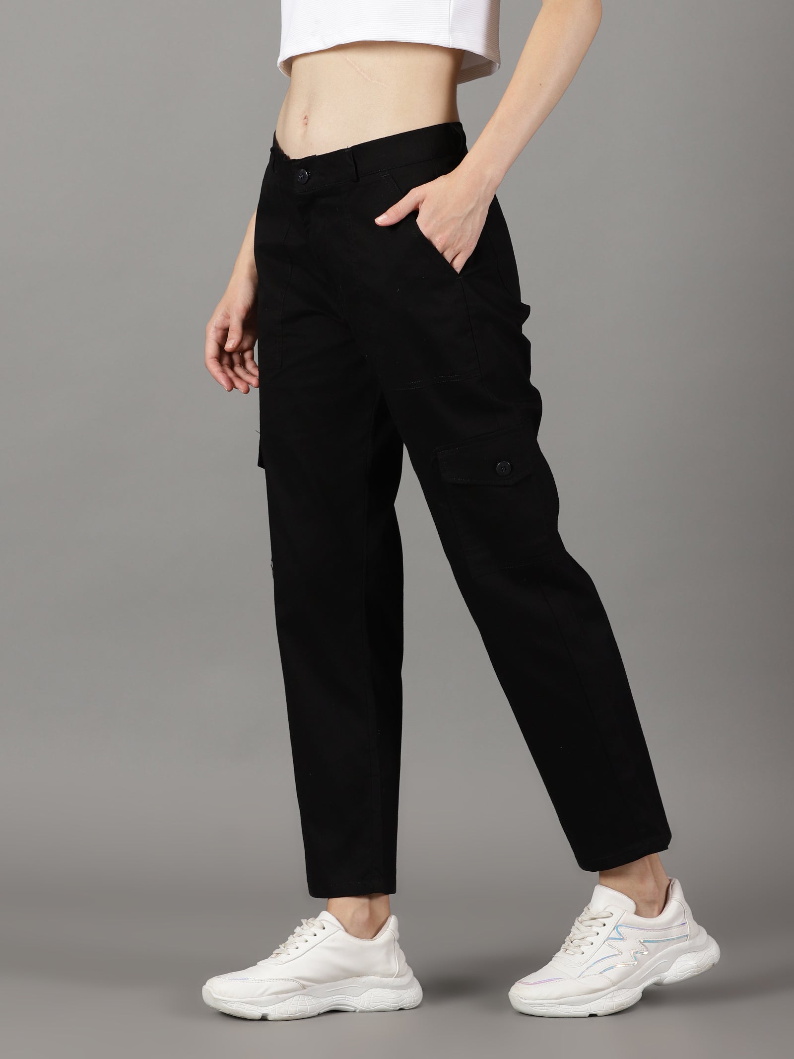 Mens Streetwear 6 Pocket Cargo Pants Black - Etsy Hong Kong
