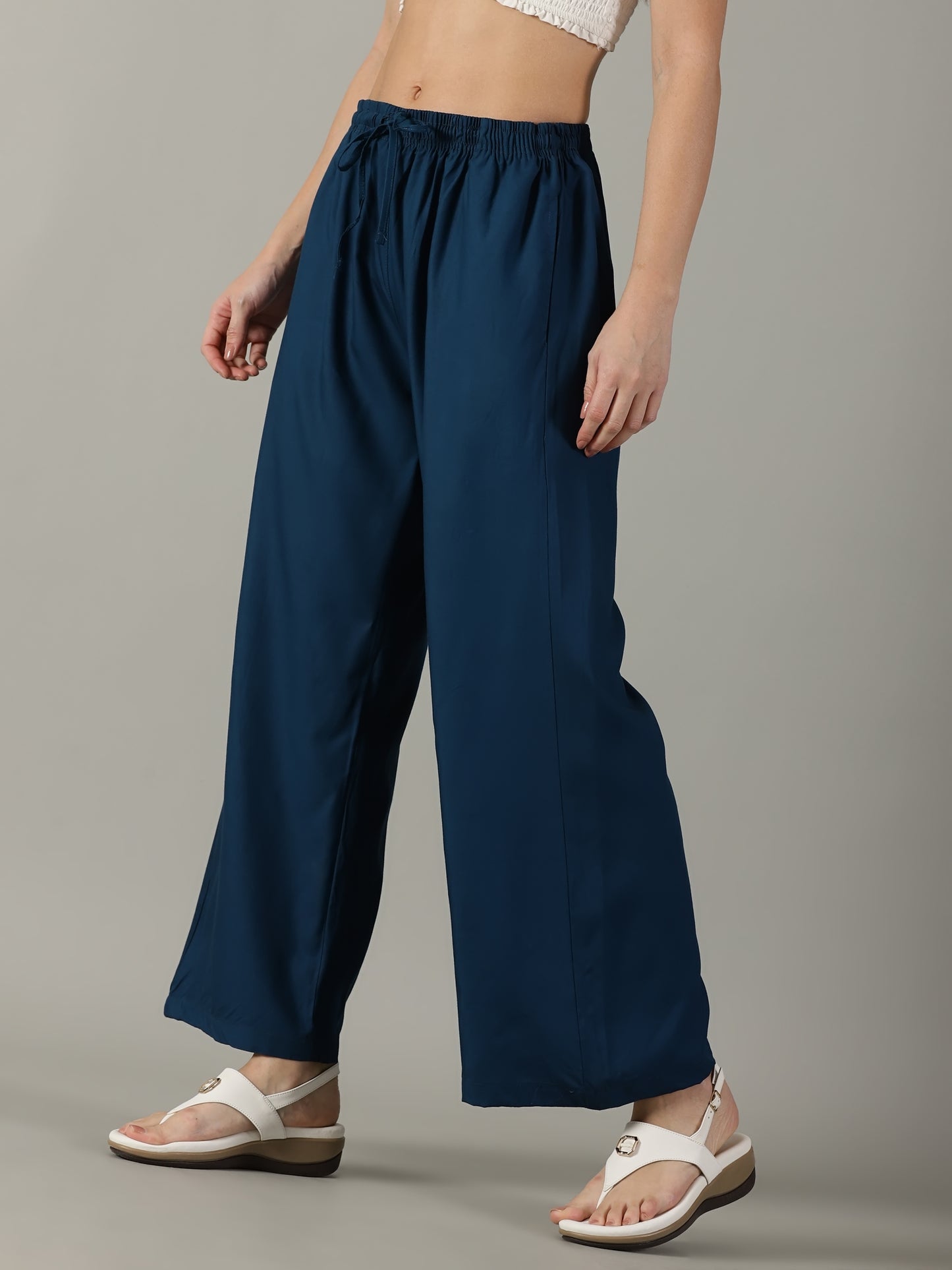 Denim Blue Pocket Palazzo