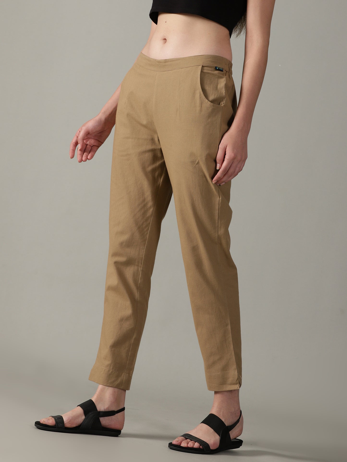 Light Brown Everyday Cotton Pants