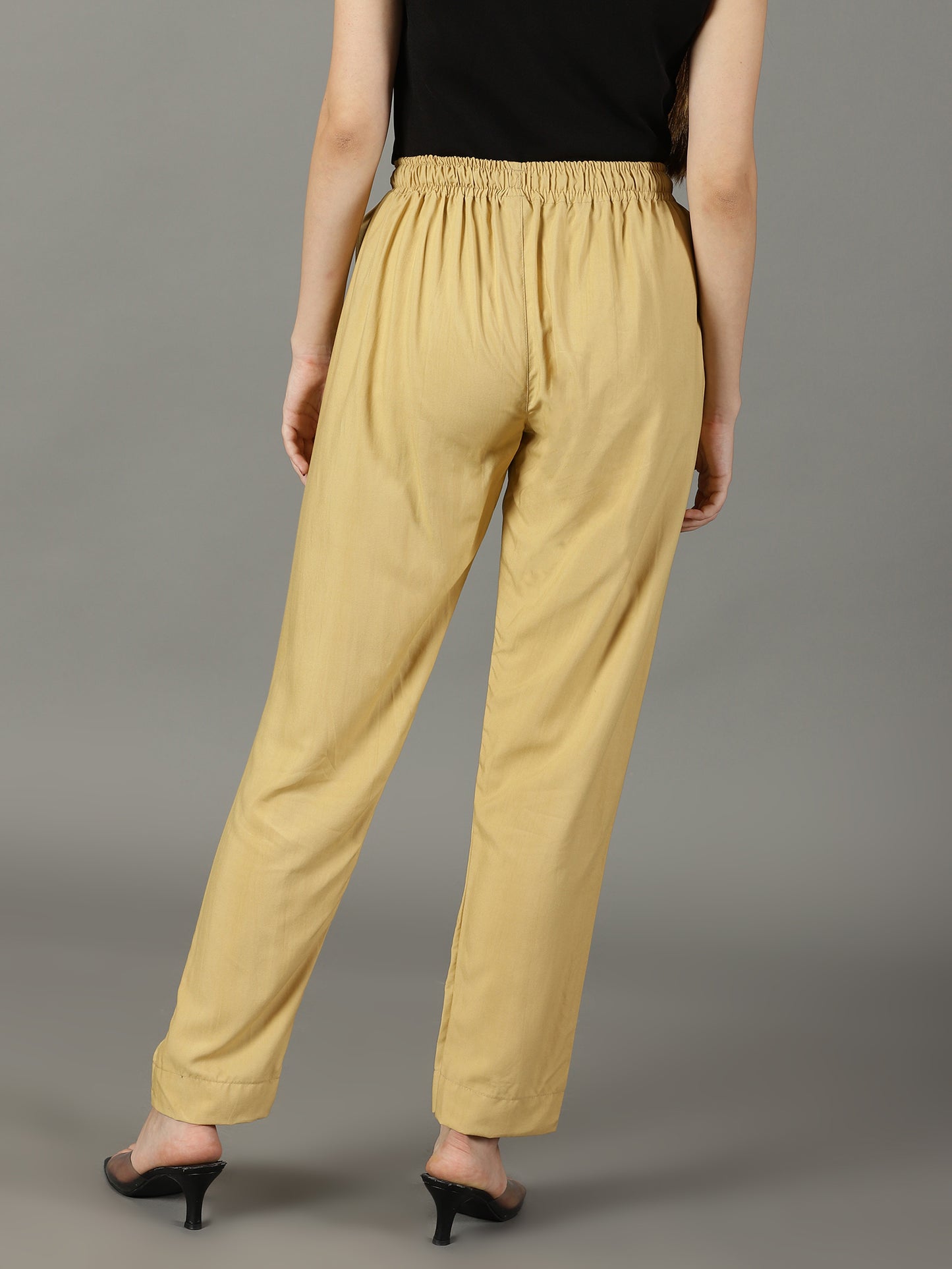 Beige Palazzo Pants
