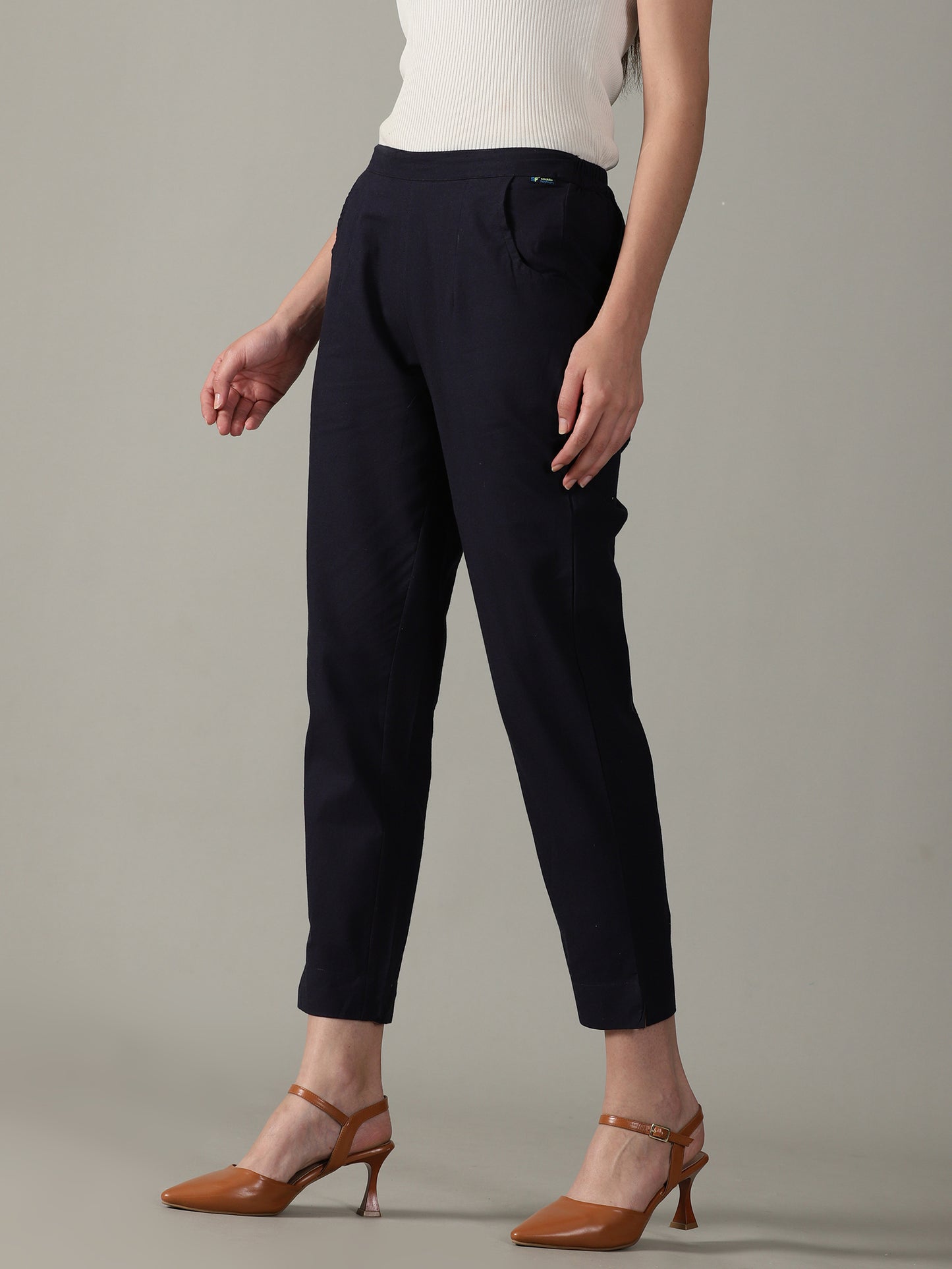 Navy Blue Everyday Cotton Pants