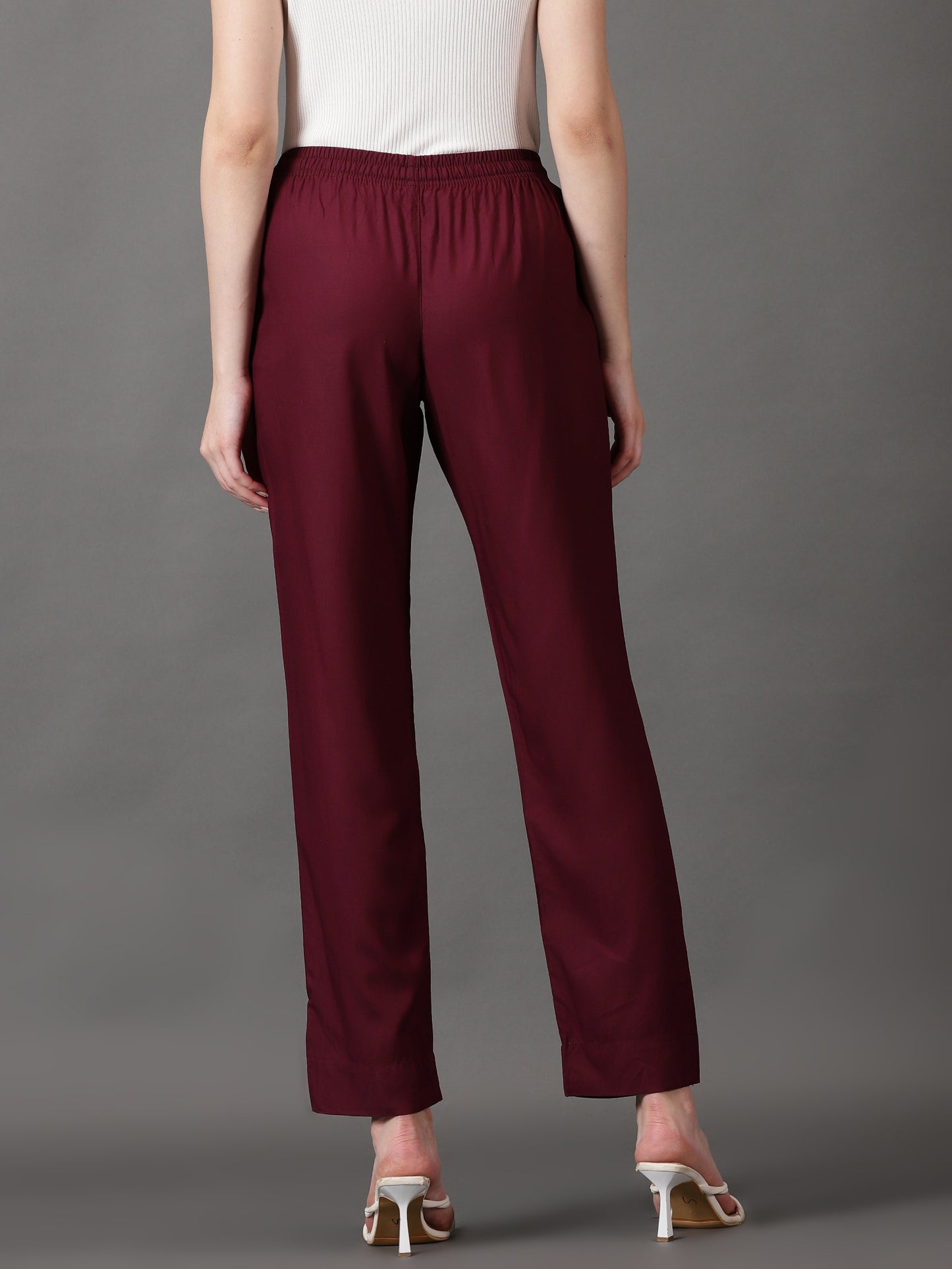 Maroon palazzo pants