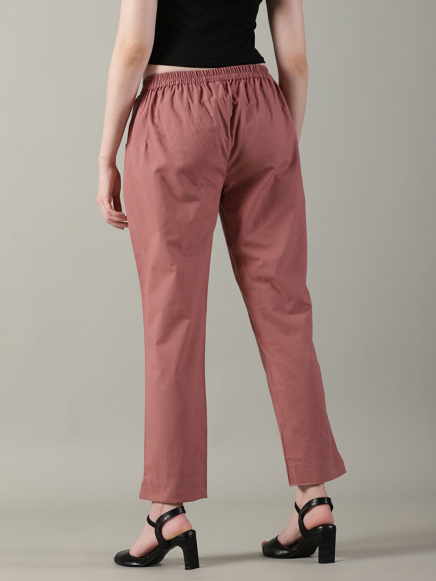 Rose Taupe Everyday Cotton Pants
