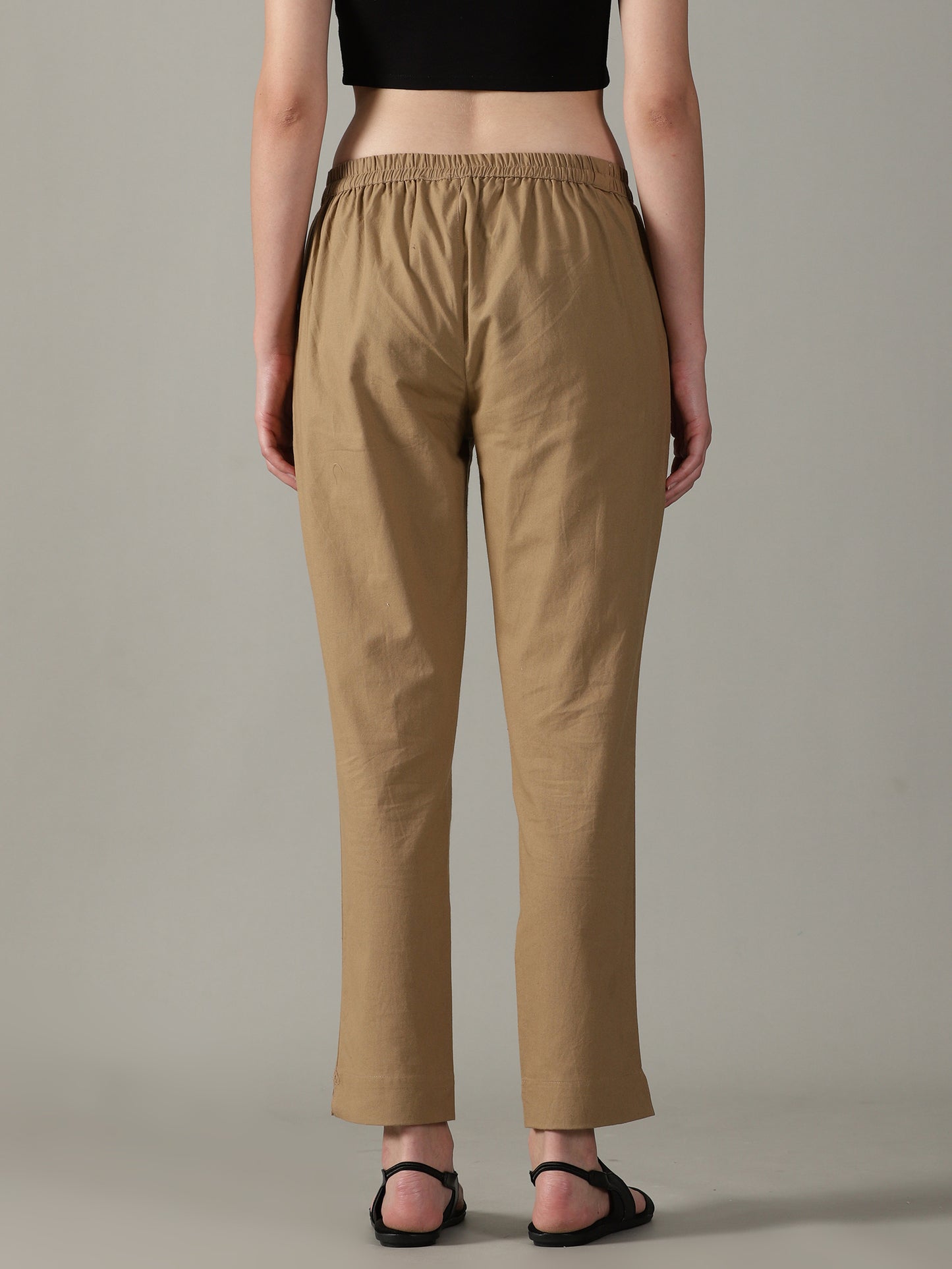 Light Brown Everyday Cotton Pants