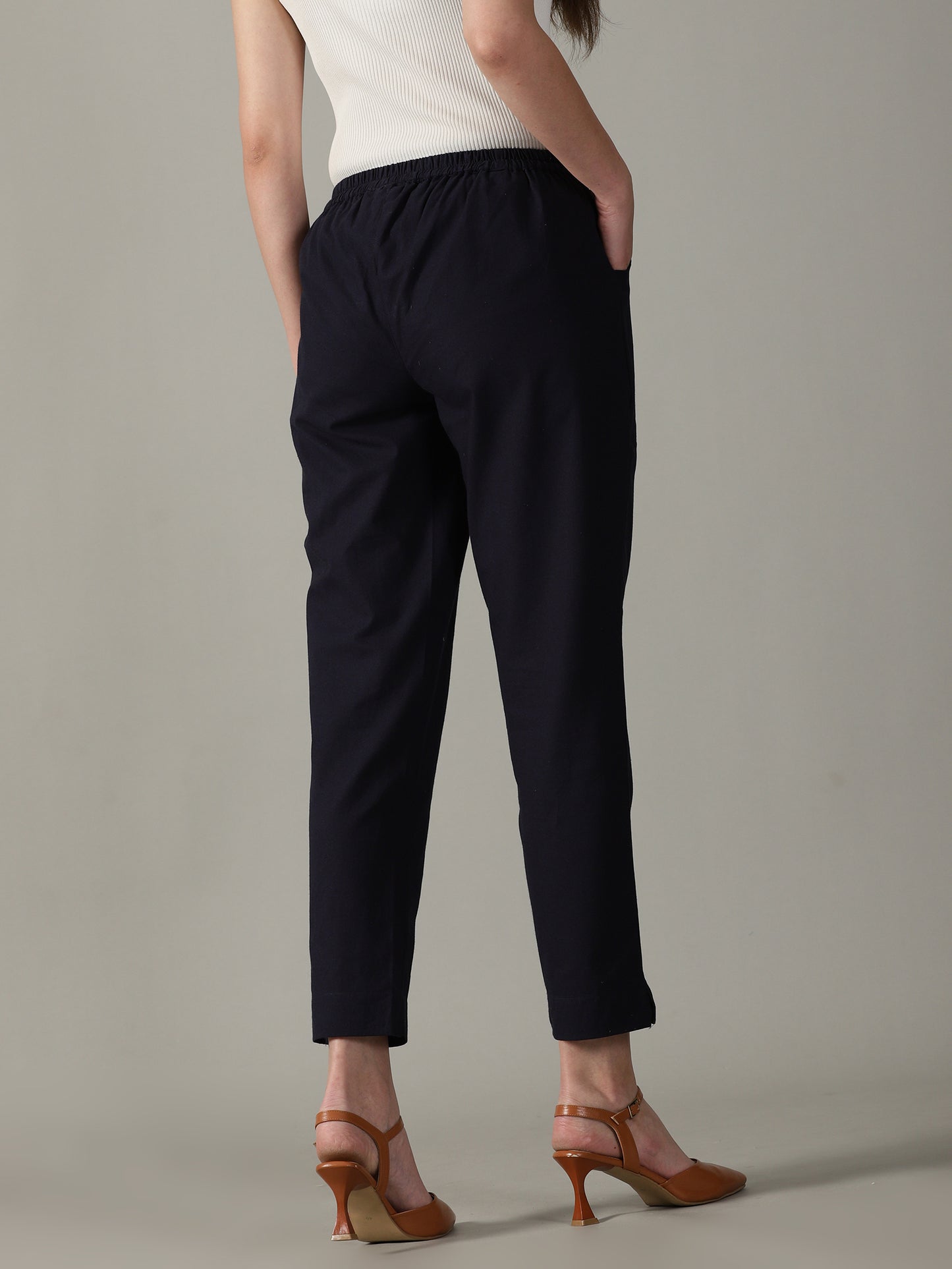 Navy Blue Everyday Cotton Pants