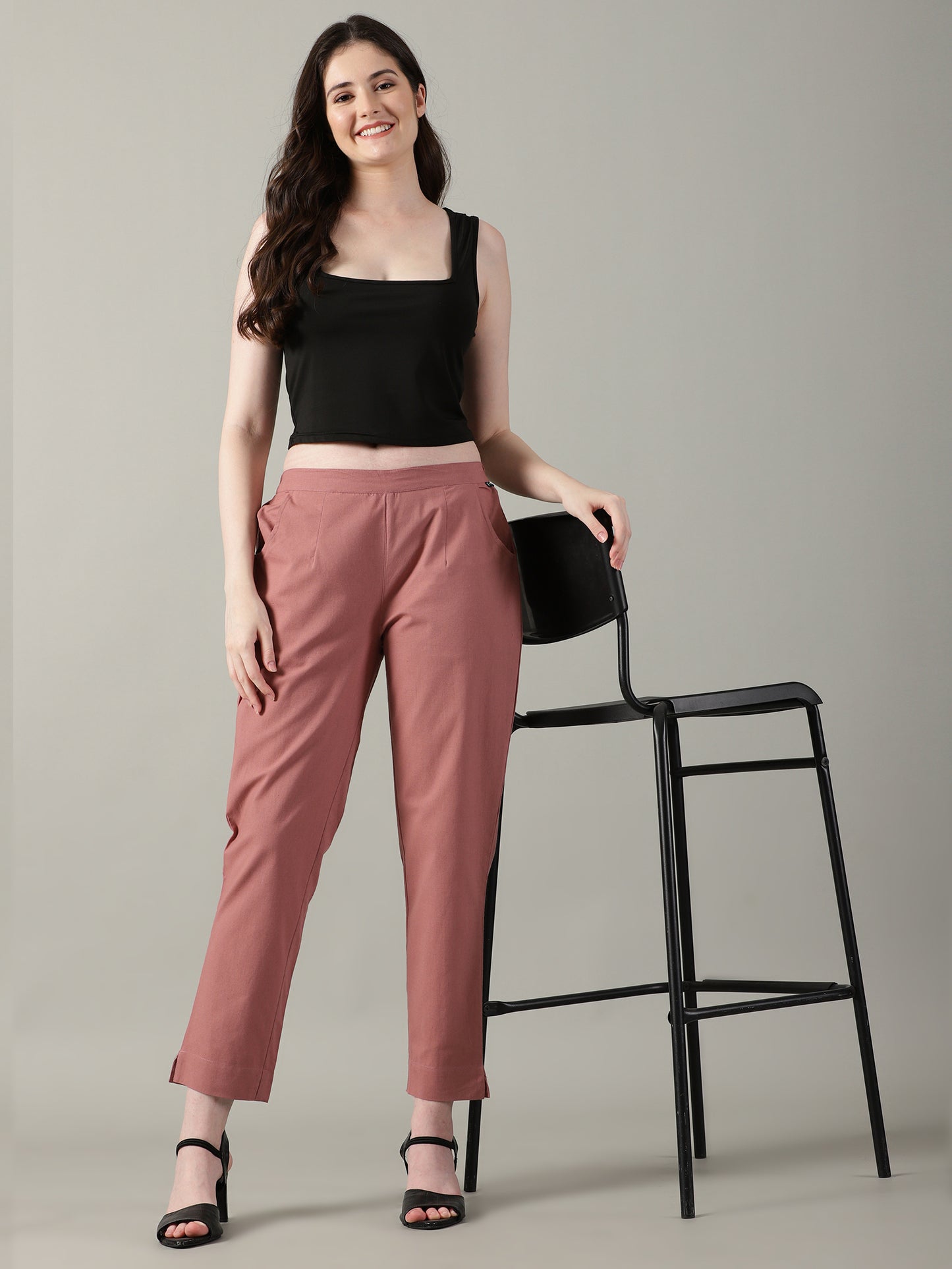 Rose Taupe Everyday Cotton Pants