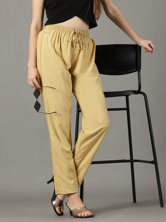 Beige Palazzo Pants