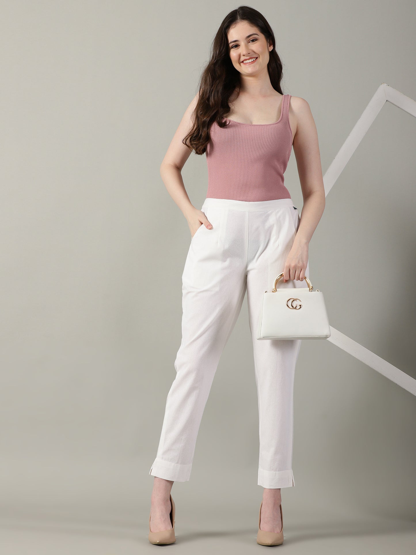 White Everyday Cotton Pants