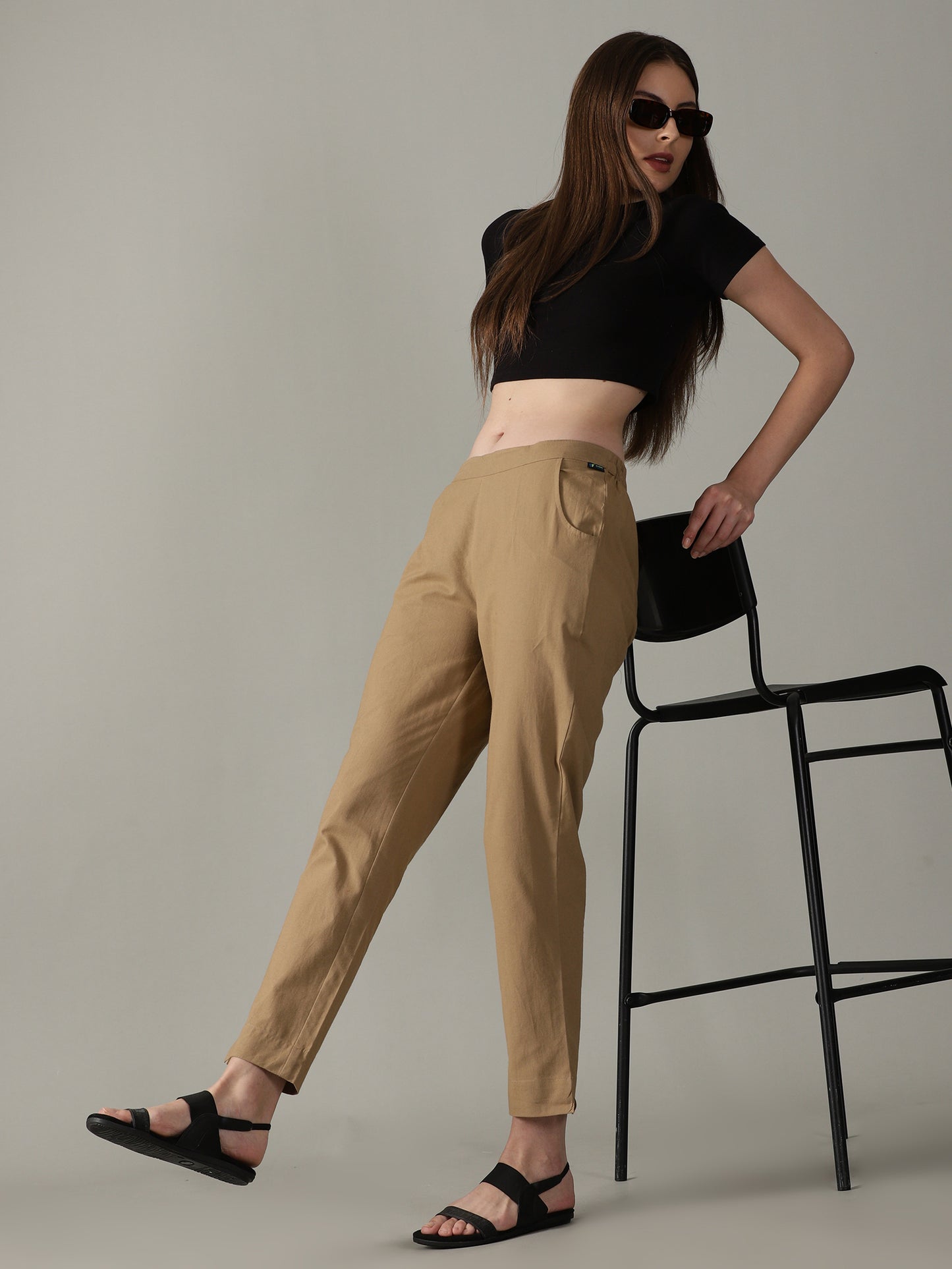 Light Brown Everyday Cotton Pants