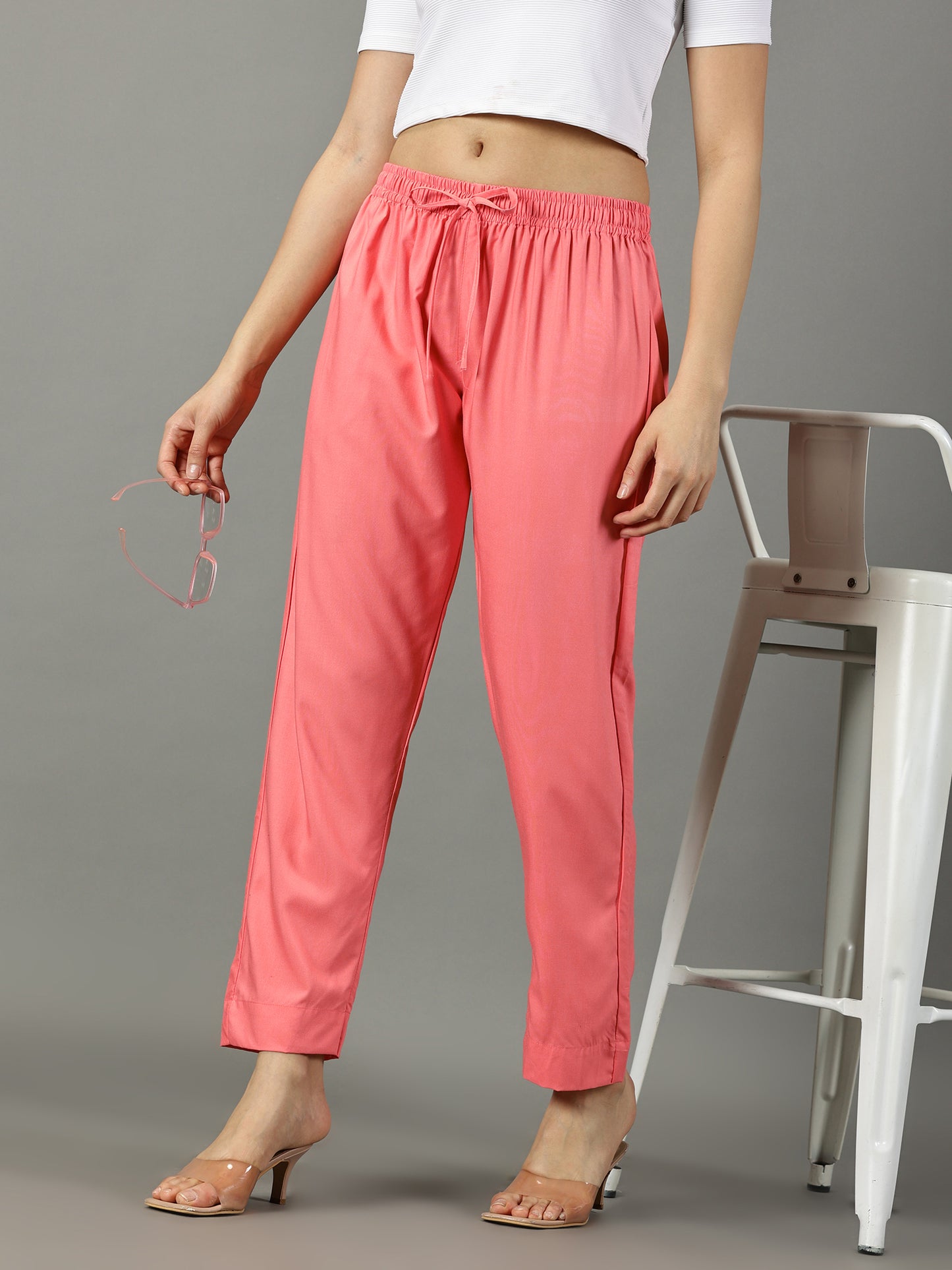 Coral Palazzo Pants