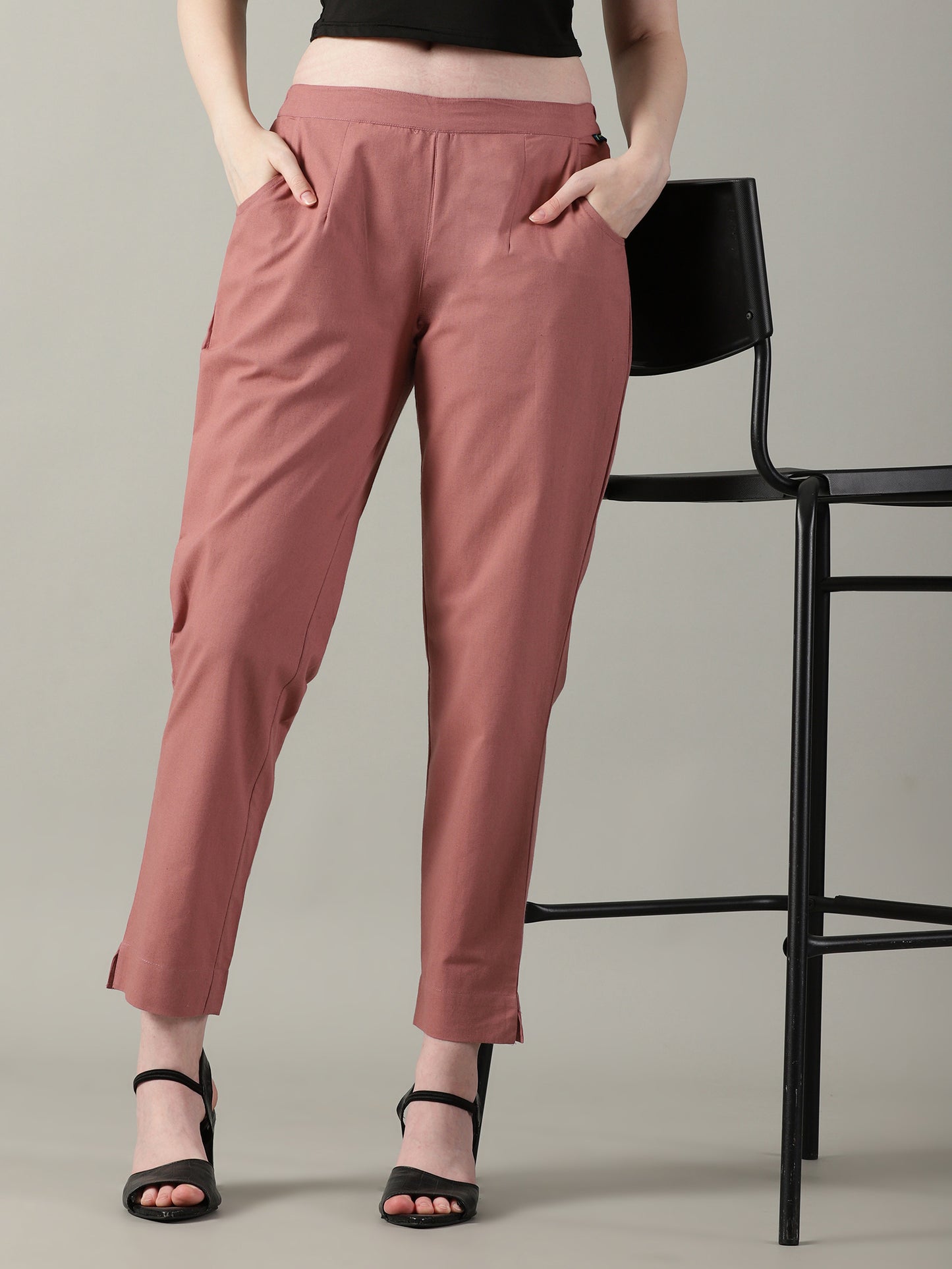 Rose Taupe Everyday Cotton Pants