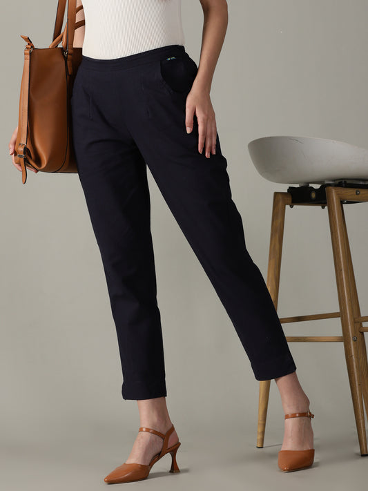 Navy Blue Everyday Cotton Pants