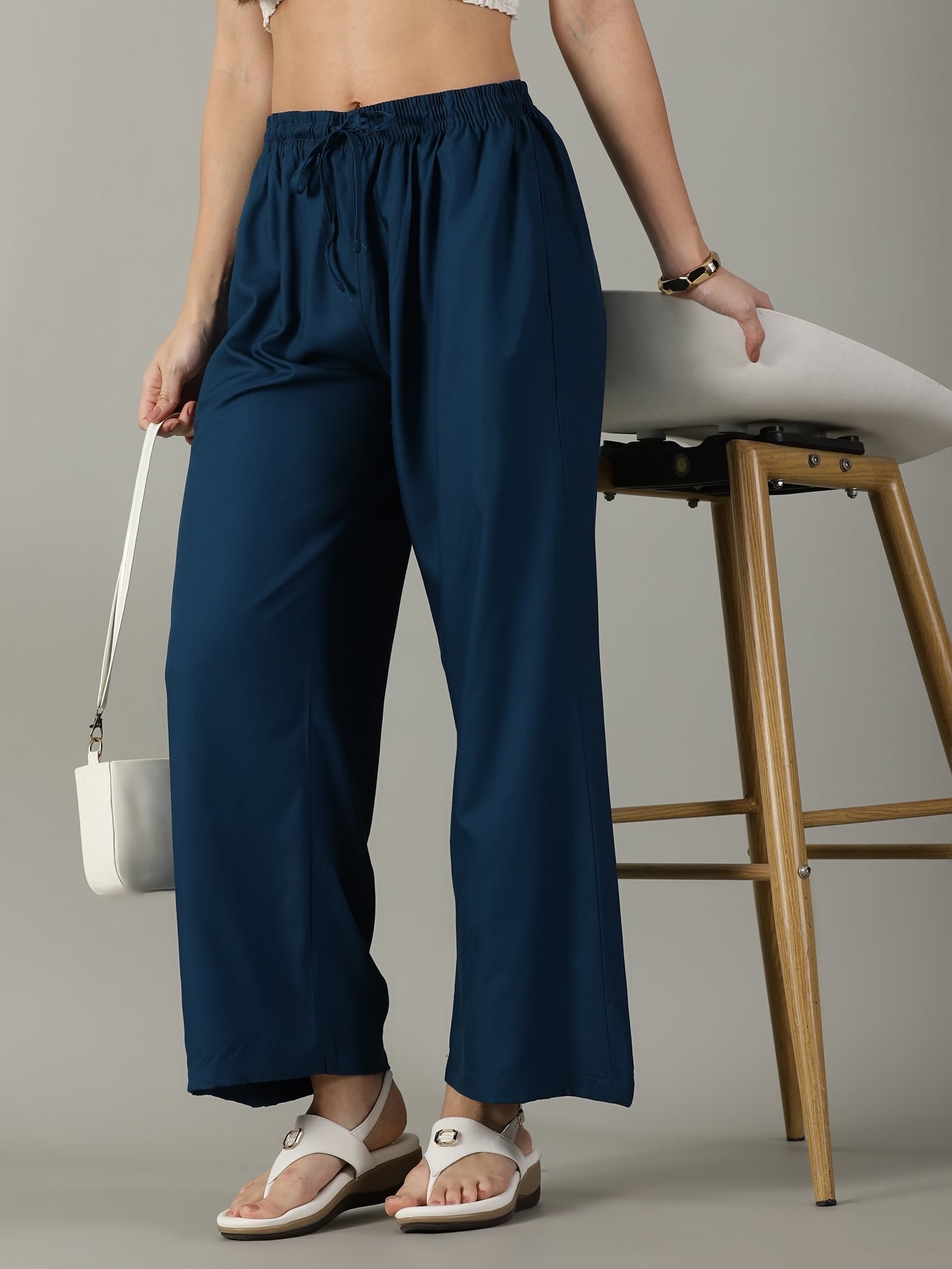 Denim Blue Pocket Palazzo