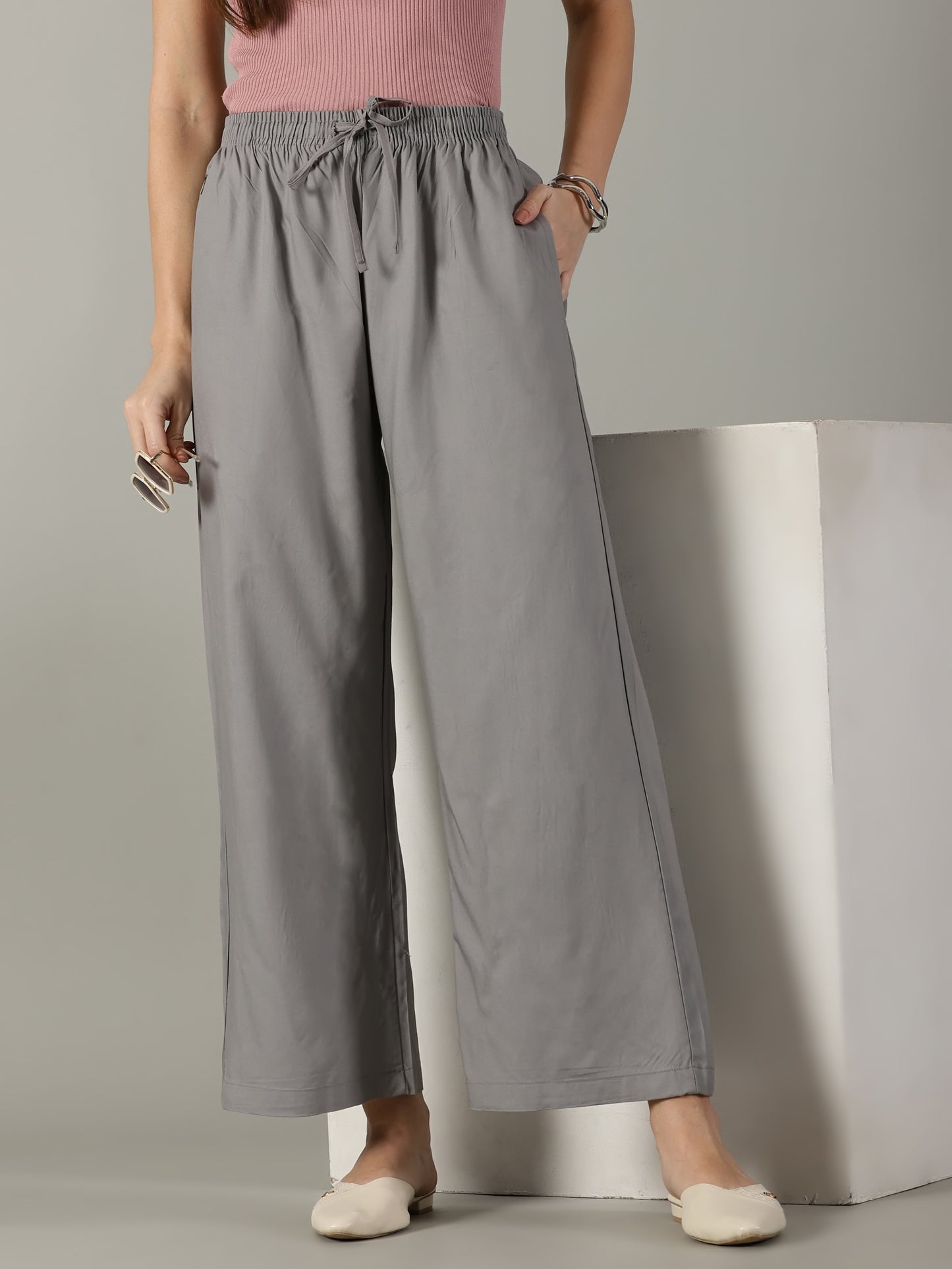 Light Grey Pocket Palazzo