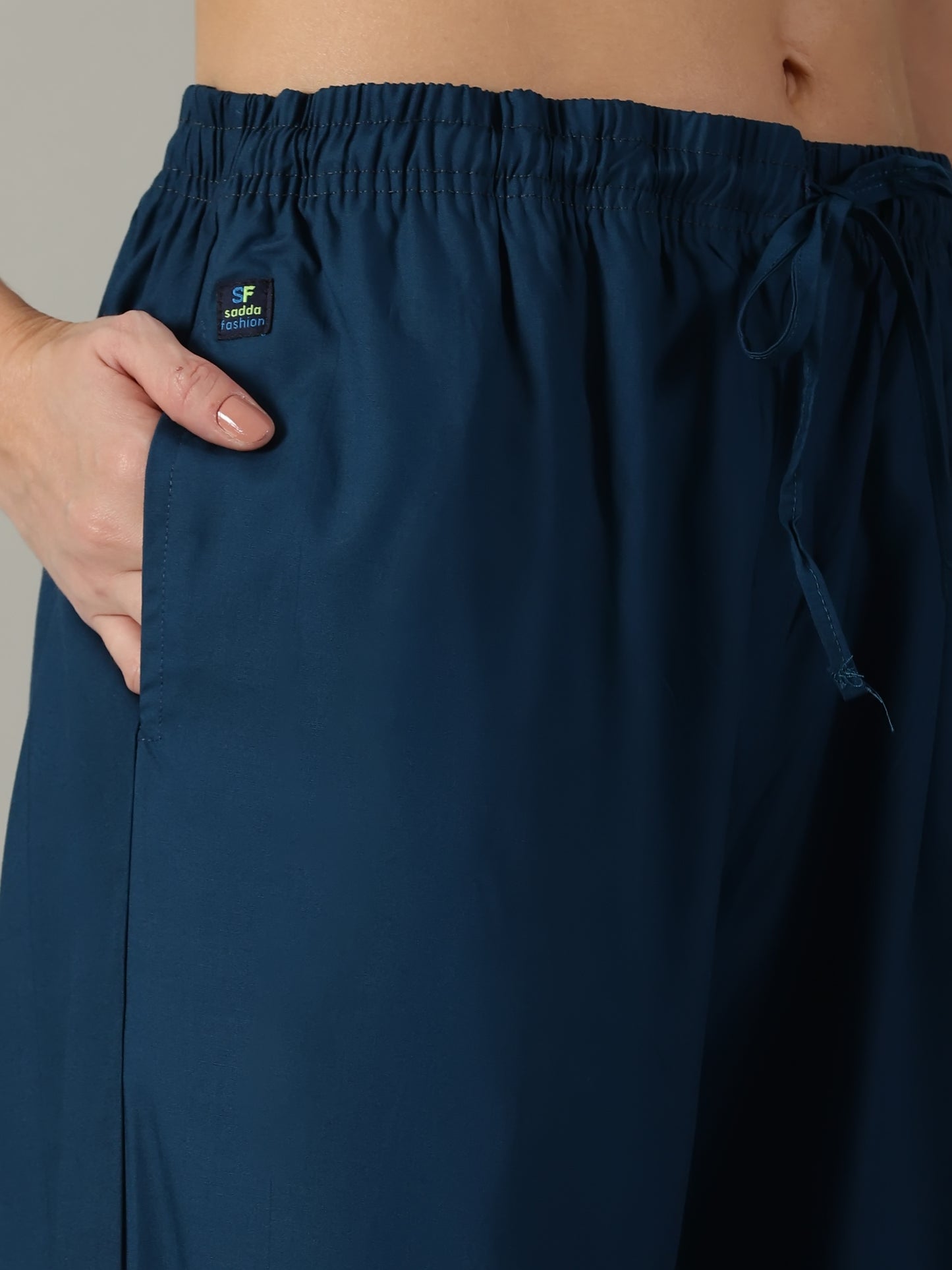 Denim Blue Pocket Palazzo