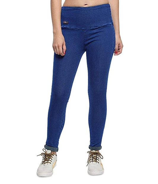 Navy Broad Belt Jeggings