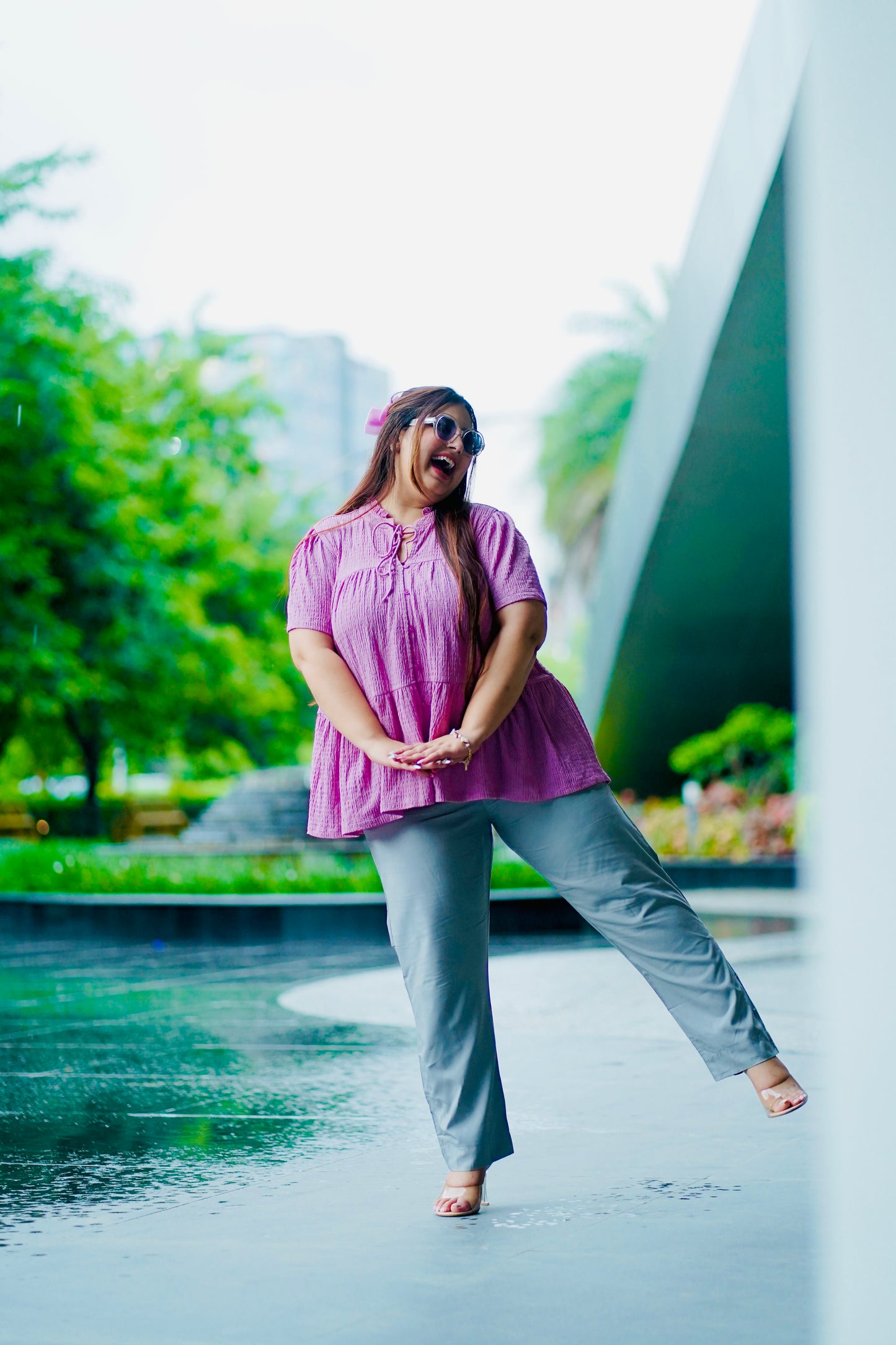 Light grey Palazzo Pants
