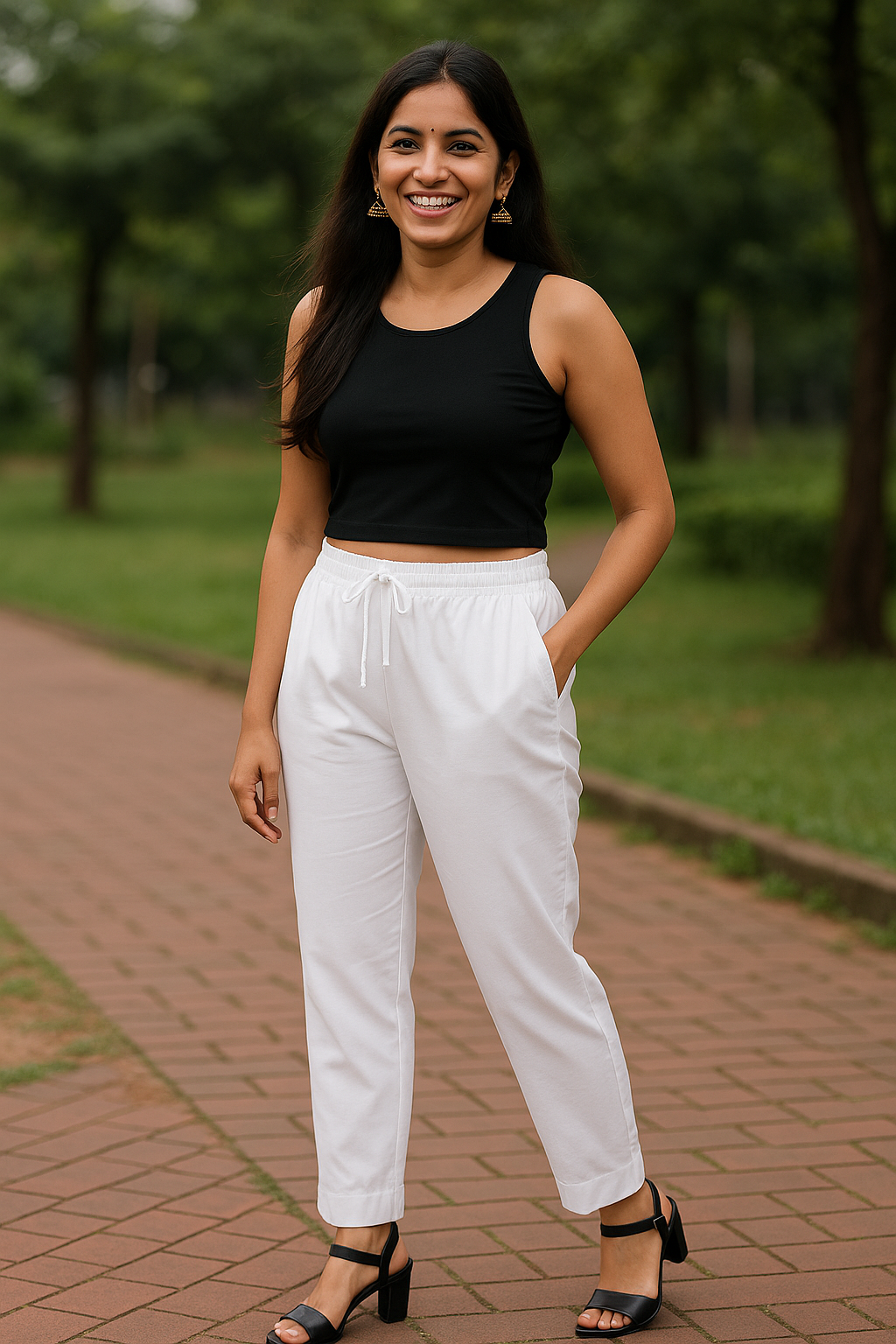 White Palazzo Pants
